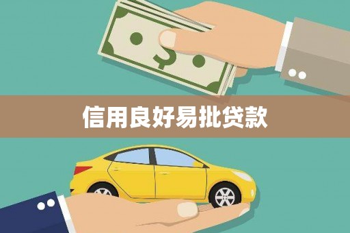 大观信用良好易批贷款
