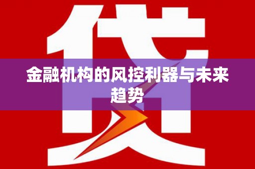大观金融机构的风控利器与未来趋势