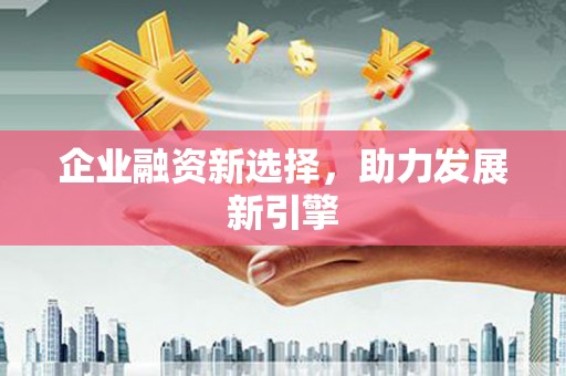 大观企业融资新选择，助力发展新引擎