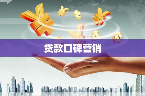 大观贷款口碑营销