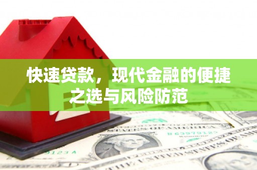 大观快速贷款，现代金融的便捷之选与风险防范