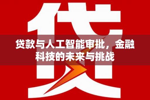 大观贷款与人工智能审批，金融科技的未来与挑战