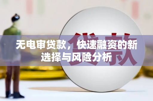 大观无电审贷款，快速融资的新选择与风险分析