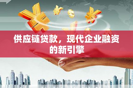 大观供应链贷款，现代企业融资的新引擎