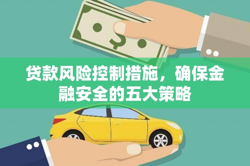 大观贷款风险控制措施，确保金融安全的五大策略