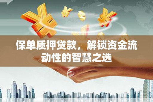 大观保单质押贷款，解锁资金流动性的智慧之选