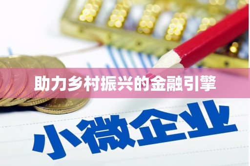 大观助力乡村振兴的金融引擎