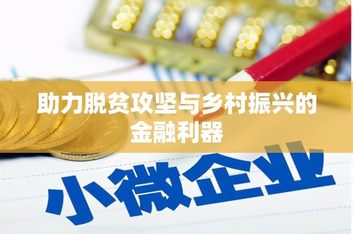 大观助力脱贫攻坚与乡村振兴的金融利器