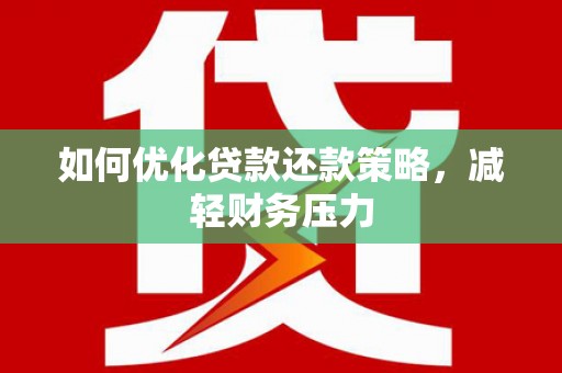 大观如何优化贷款还款策略，减轻财务压力
