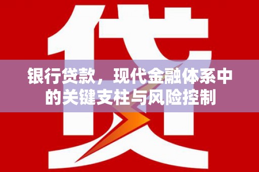大观银行贷款，现代金融体系中的关键支柱与风险控制