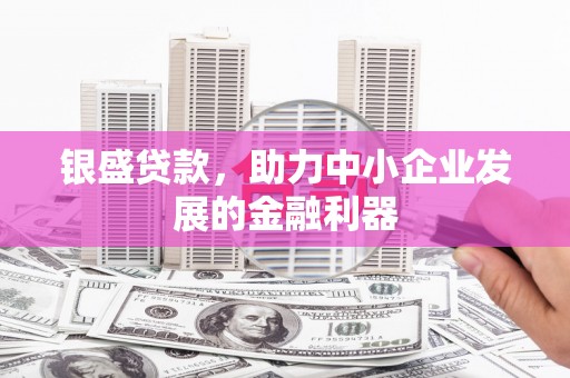 大观银盛贷款，助力中小企业发展的金融利器