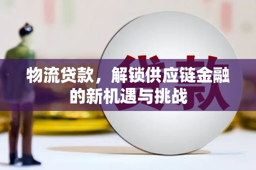 大观物流贷款，解锁供应链金融的新机遇与挑战
