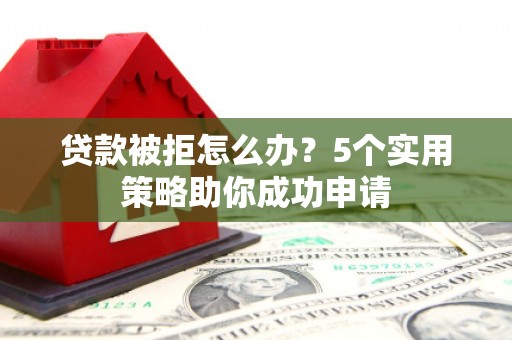 大观贷款被拒怎么办？5个实用策略助你成功申请