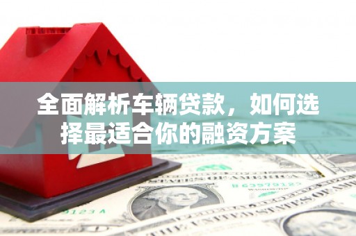 大观全面解析车辆贷款，如何选择最适合你的融资方案