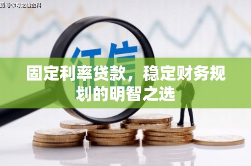 大观固定利率贷款，稳定财务规划的明智之选