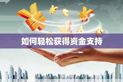大观如何轻松获得资金支持