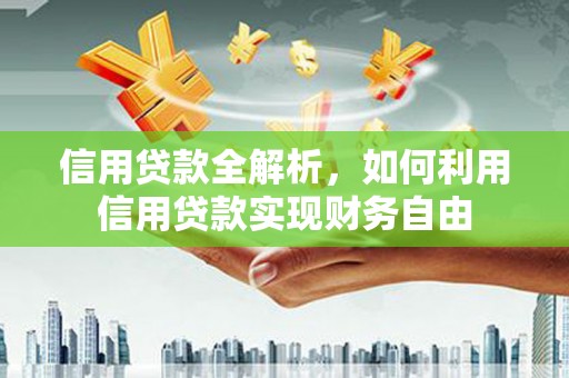 大观信用贷款全解析，如何利用信用贷款实现财务自由