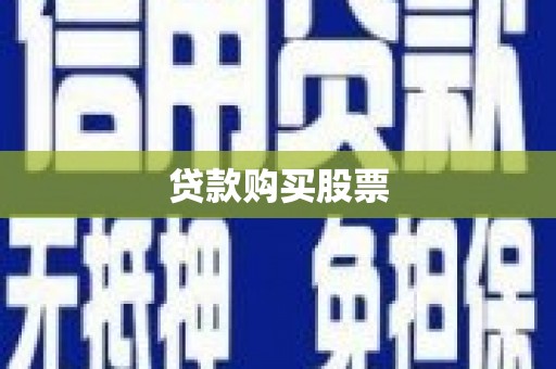 大观贷款购买股票